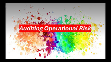 Operational Risk Audit : Strategic Approach
