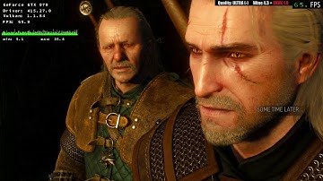 Wine 4.3 + DXVK 1.0 - Witcher 3 near ULTRA Quality - meet the Griffin - Linux 720p