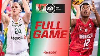 Lithuania 🇱🇹 vs Madagascar 🇲🇬 | Men Full Game | FIBA #3x3OQT 2024 screenshot 4