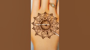 Easy and simple mandla mehndi design#mehndi back hand mehndi design #dreamsmehndiarts