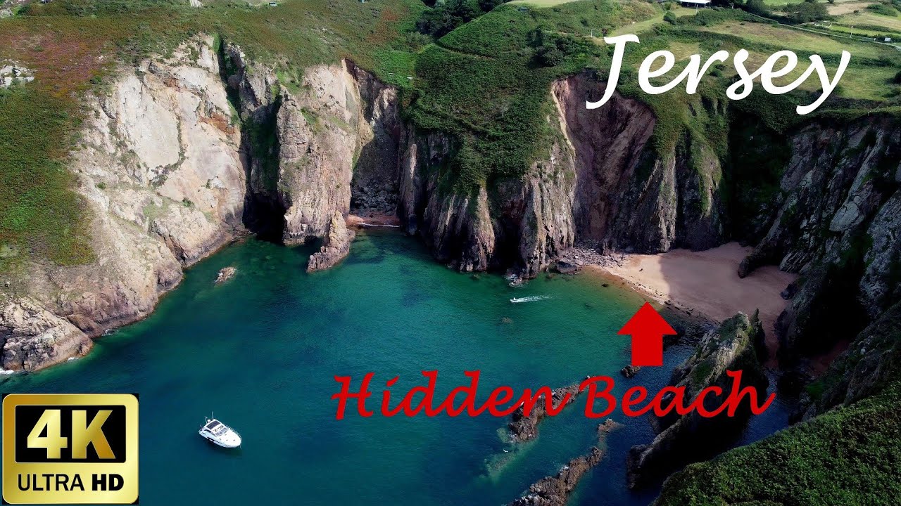 Jersey Channel Islands - Grève de Lecq + Hidden Beach 4k