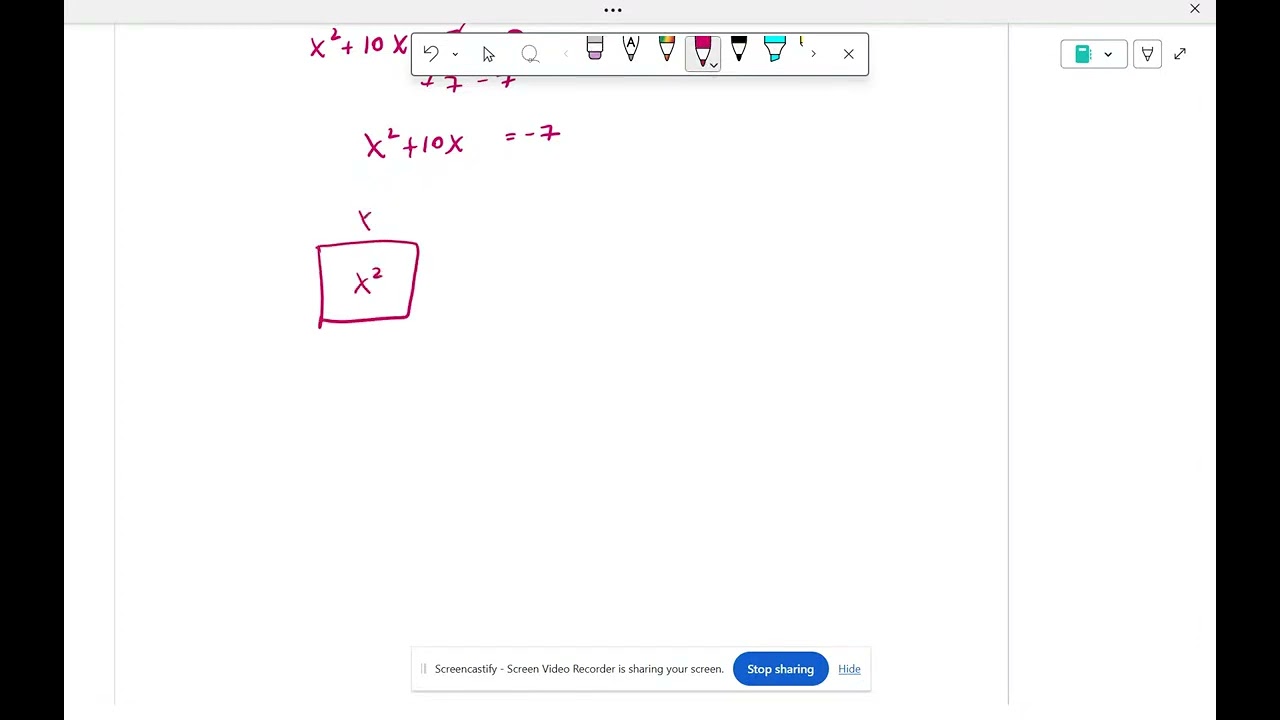 7.6 Complete the Square- NOTES