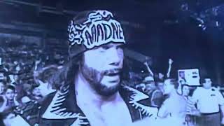 Cool Video Highlights Package leading up to Macho Man Randy Savage vs. Hollywood Hogan WCW NITRO 98