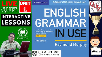 English Grammar In Use Raymond Murphy’s World’s Best Selling Book UNIT-1 [Tense] #englishgrammar