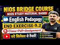 Nios Bridge Course 🎯 अंग्रेजी भाषा शिक्षणशास्त्र ( Nios Study Material Based)/C-9.2/Live