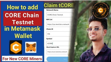 How to Add core Chain Testnet in Metamask Wallet || Claim tCore on Core Chain Faucet