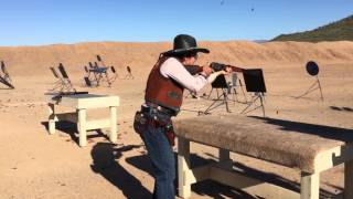 Winter Range 2016 - Top 16 Shootout - Cowboy Action Shooting- Six Gun Sallie and Two Sons