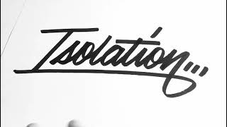 ISOLATION...Hand Lettering - Script One-Liner... #shorts