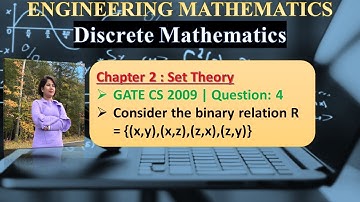 GATE CS 2009 | Question: 4 Consider the binary relation R ={(x,y),(x,z),(z,x),(z,y)} on the set