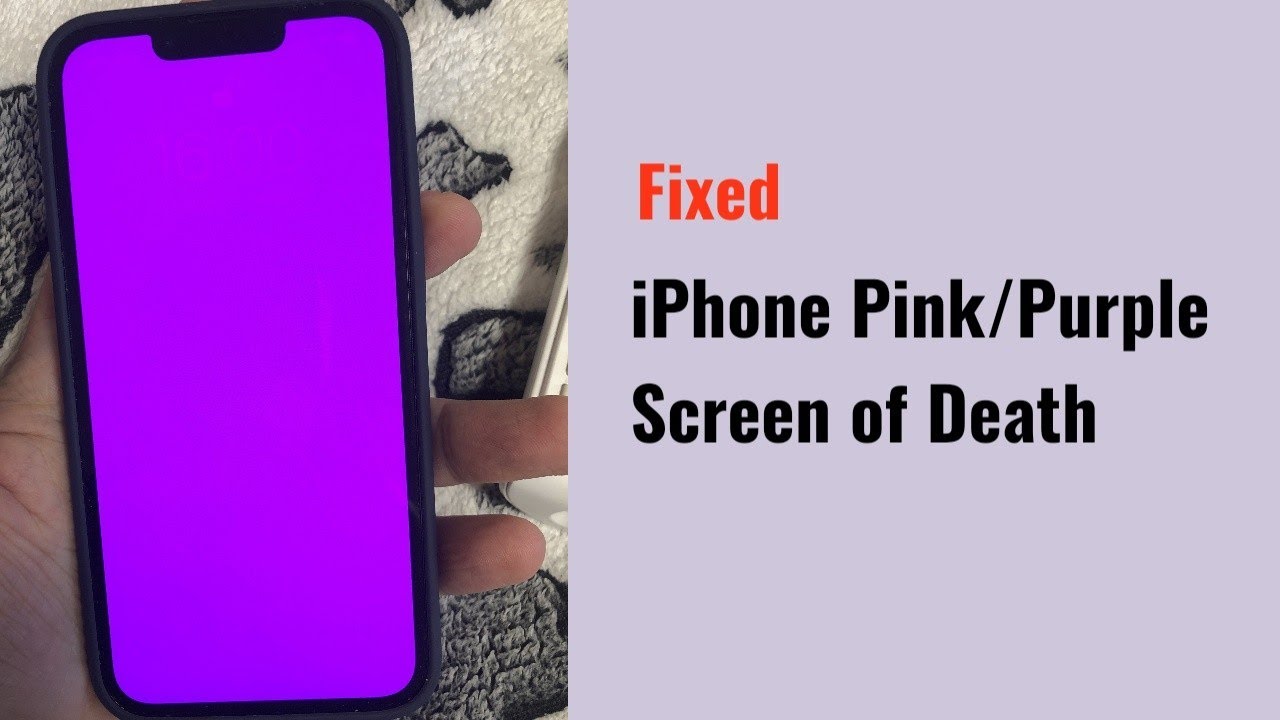 How to Fix iPhone 12, 13 & 14 Pink/Purple Screen of Death