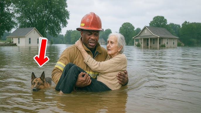 Firefighter Trapped Underwater with Elderly Woman—What His Dog Did Next  Shocked Everyone! - YouTube