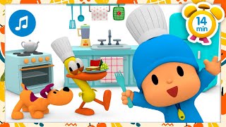 🍒 Fruits and vegetables + More Nursery Rhymes &amp; Kids Songs [ 15 minutes ] | Pocoyo