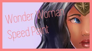 Women's Day! Wonder Woman Speed Paint | LalaArtastic