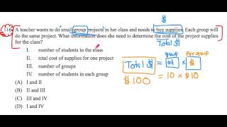 FTCE MATH WORKSHOP Sept 27th & 28th 2014 ~ Work Problems 2 ~ #116 GKT Math ~GOHmath.com