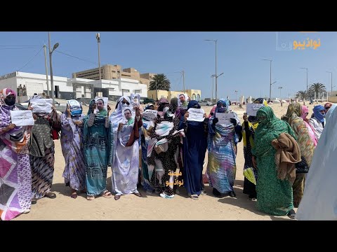 وقفة تضامنية مع الناشط البيئي على بكار الذي احيل إلى السجن بنواذيبو على ذمة التحقيق 