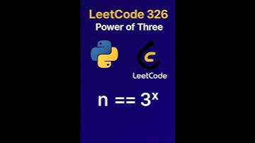 LeetCode 326 Power of Three in Python | Easy Coding Tutorial for Beginners