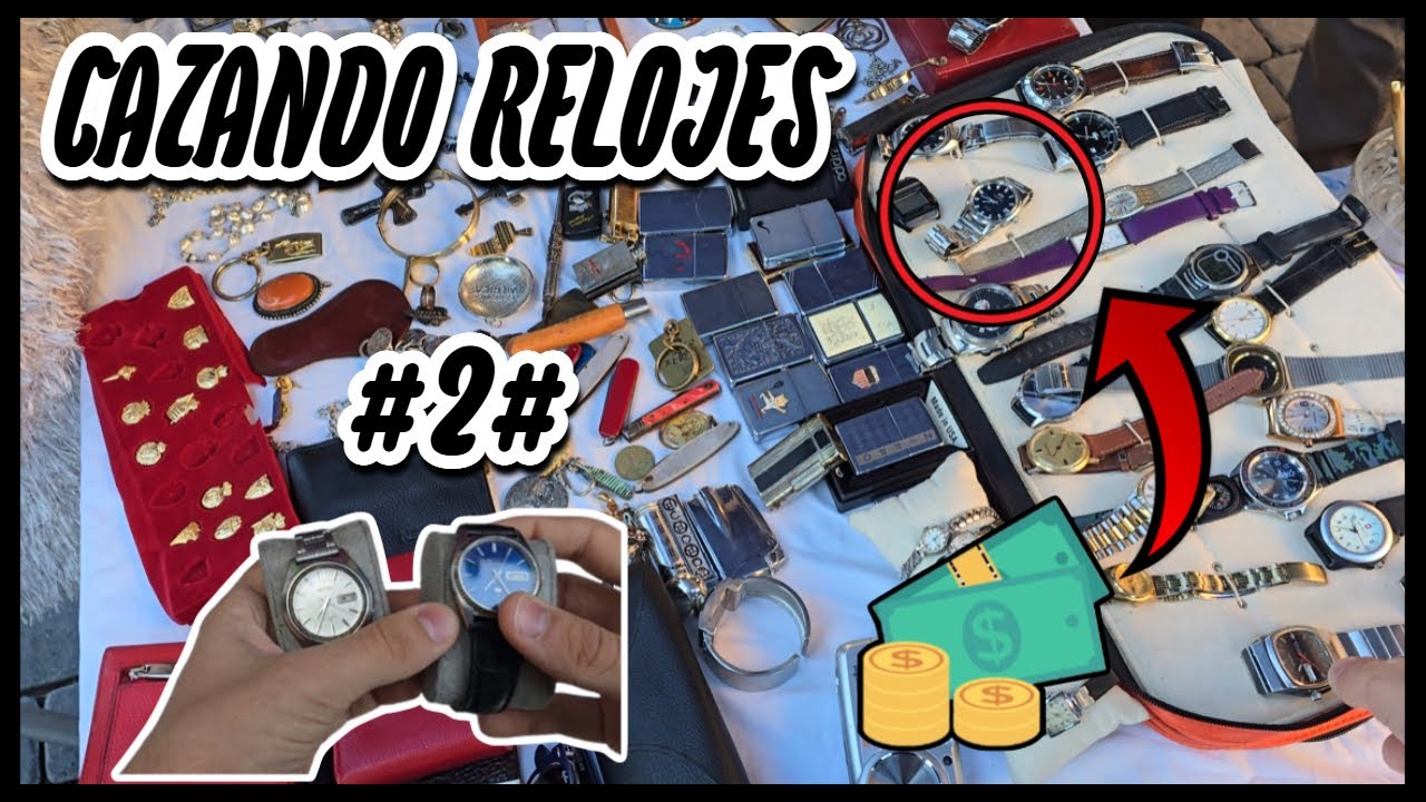 CAZANDO RELOJES Y ANTIGUEDADES EN EL RASTRO DE MADRID #2 *LA CAZA DE RELOJES MAS GRANDE DEL CANAL*