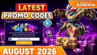🔥 100% WORKING MECH ARENA PROMO CODES 2026 😱 AUGUST LATEST CODES! 💎 FREE REWARDS + A-COINS 🏆