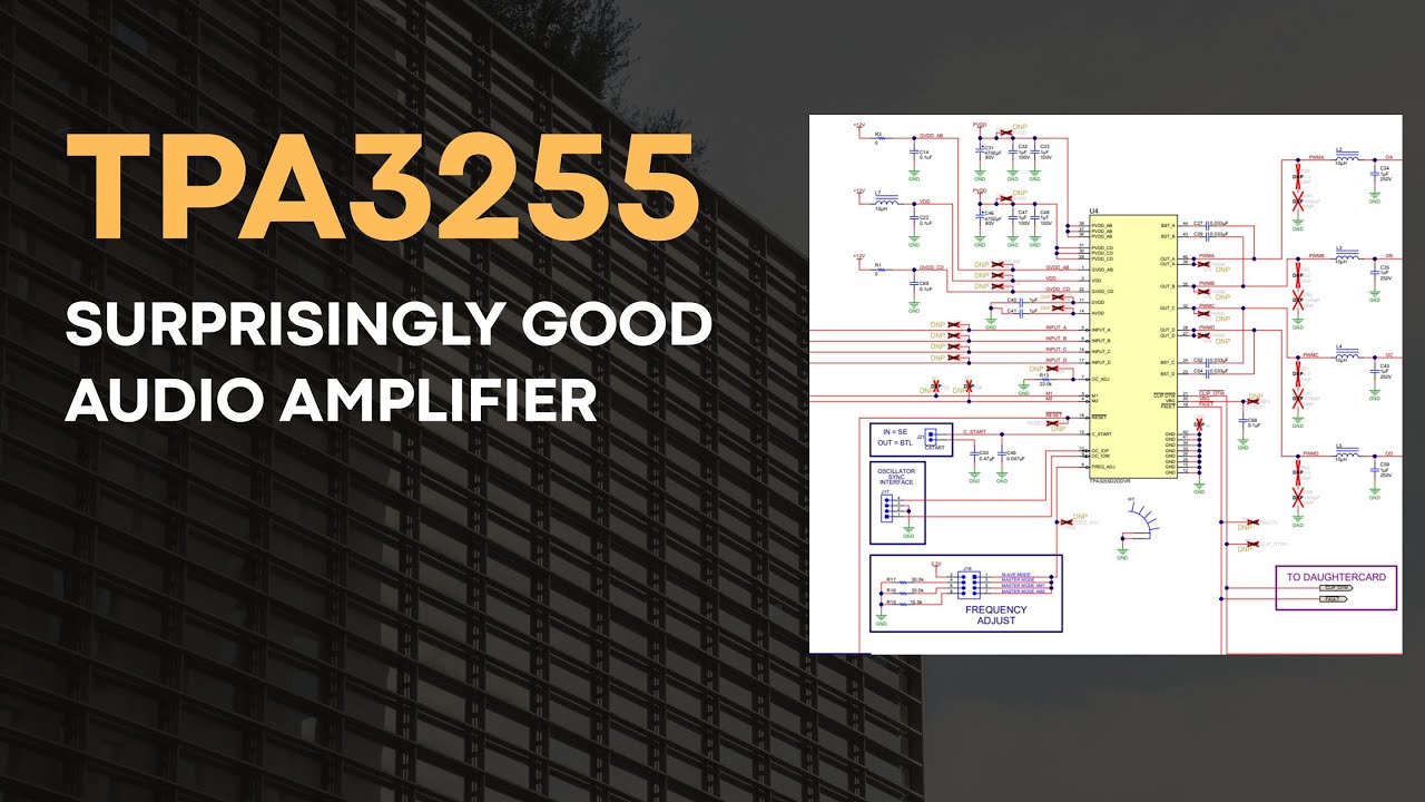 TPA3255 Part 1 Drill down