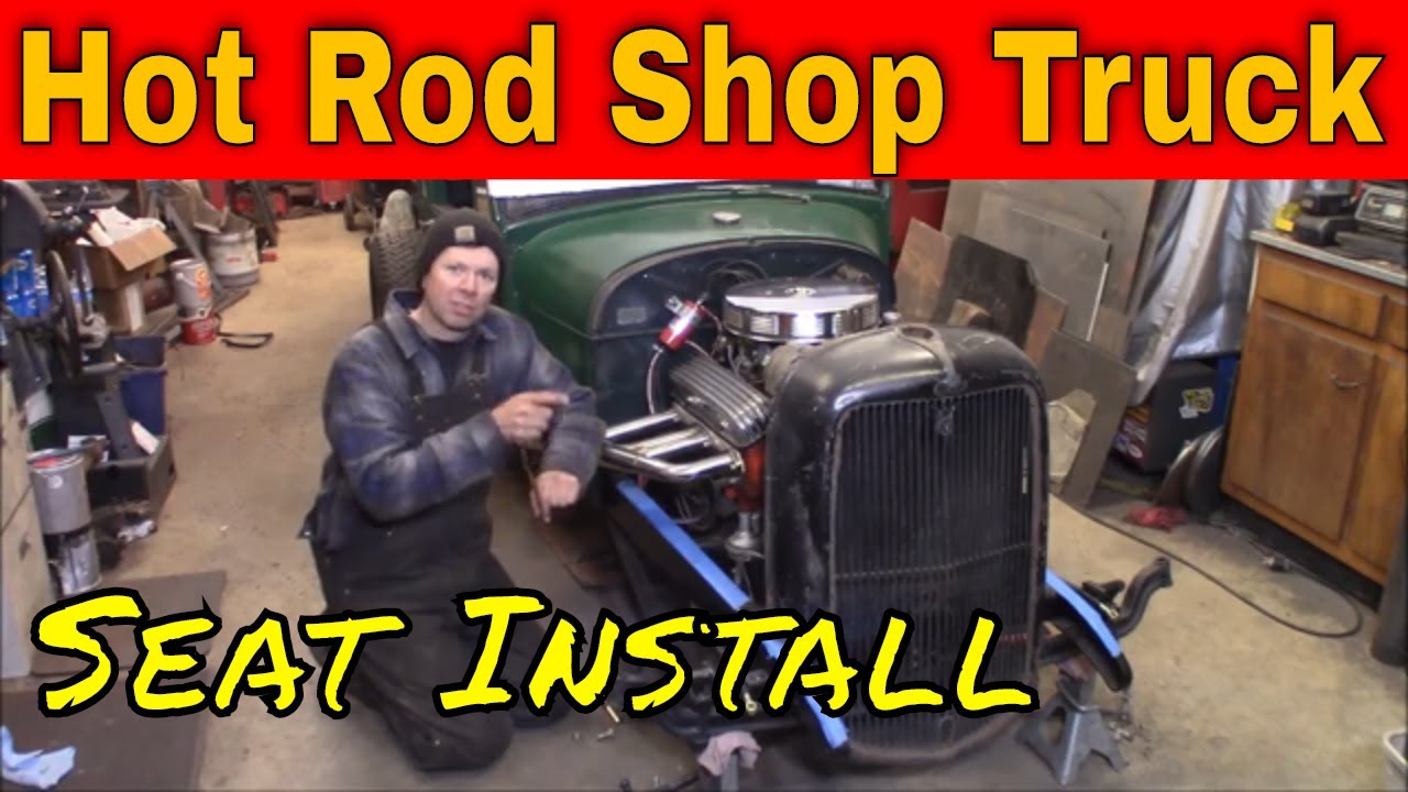 Model A Hot Rod Shop Truck:  Installing the Seat with Custom Tuck n Roll Upholstery