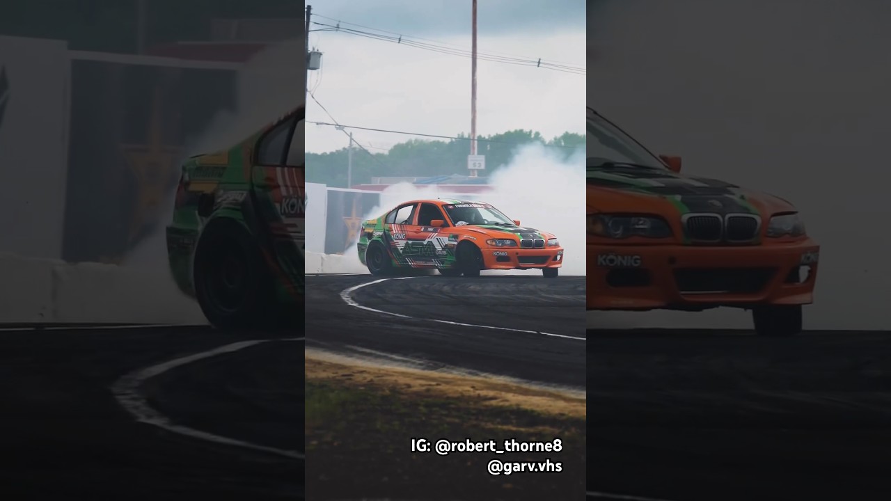 Mesmerizing BMW E46 Drift: Slow-Motion Spectacle at a Drifting Championship | 