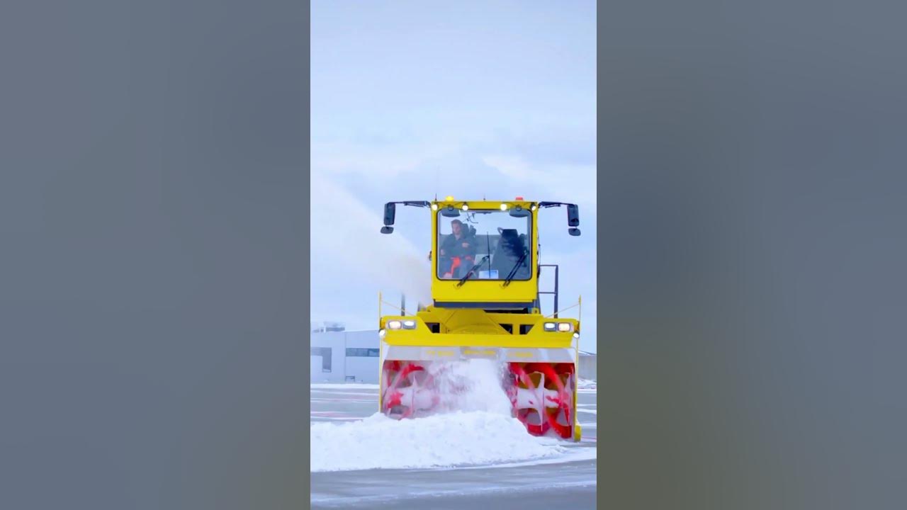 Powerfull Snow Blower, Overaasen TV 1000 - YouTube