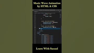 How to Make Music Wave Animation by HTML & CSS