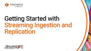 Getting Started with Streaming Ingestion and Replication