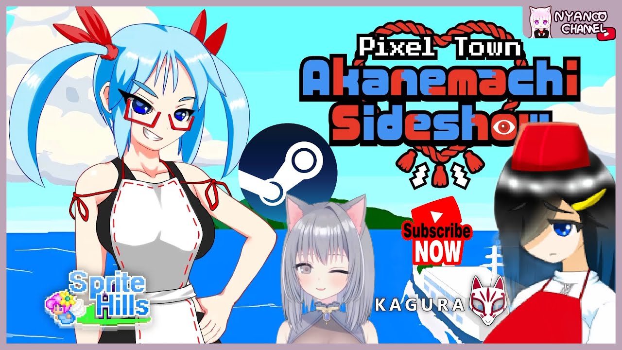 Pixel Town: Akanemachi Sideshow? A Retro Adventure with Anime Twists!