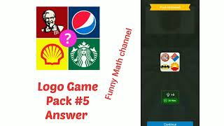 Logo Game Pack #5 General Logos Complete Answer Math learn and puzzle Solved