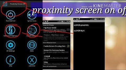 How to enable proximity sensor screen on off 100%.