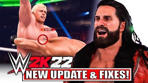 WWE 2K22 *NEW* Patch Update 1.06! Everything That Was Fixed