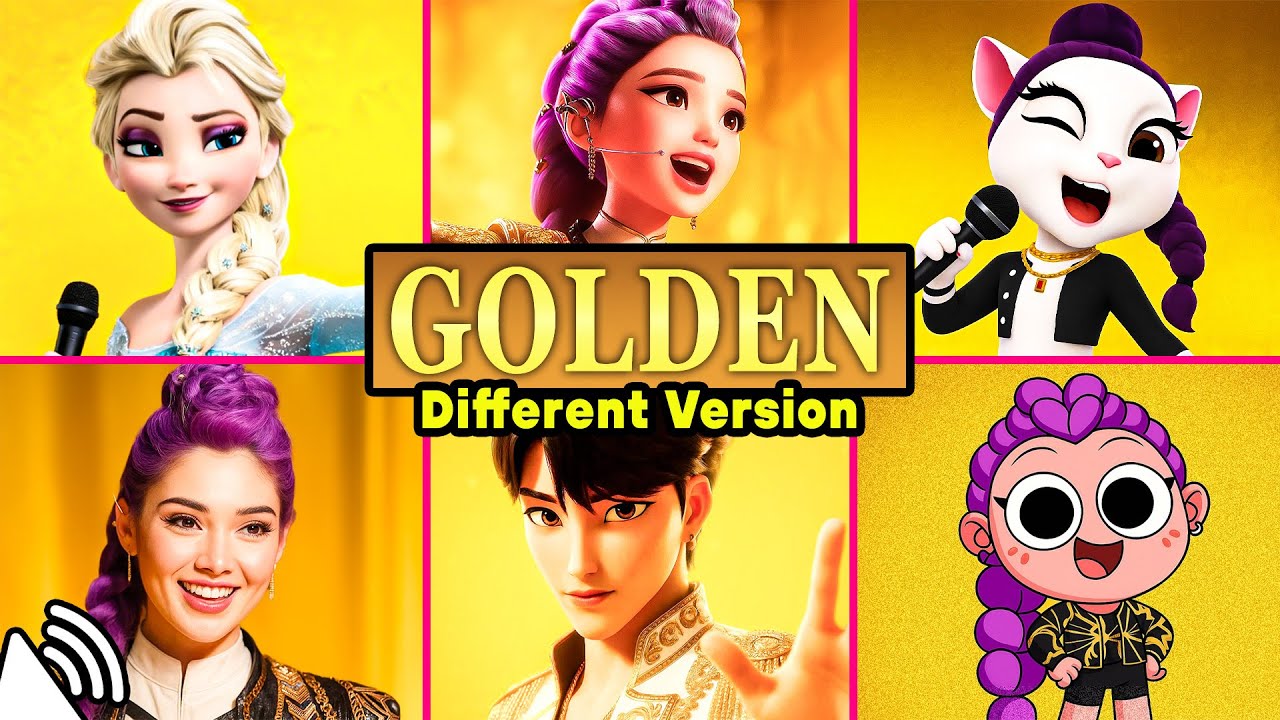 Песня 'Golden' от Huntr/x в разных версиях ~ Угадайте, какая песня из фильма 