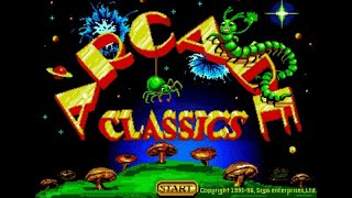 Arcade Classics (Megadrive Emlated) Missile Command / Normal / Easy / 165,635