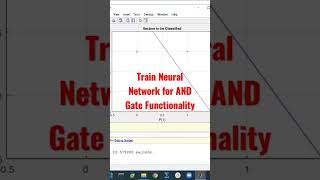 Train Neural Network for AND Gate Functionality