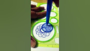 how to make simple spirograph easy drawing satisfying shorts magic ruler #illusions #stageillusion
