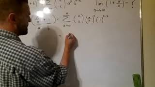A Quick Derivation of the Exponential Formula Using the Binomial Theorem
