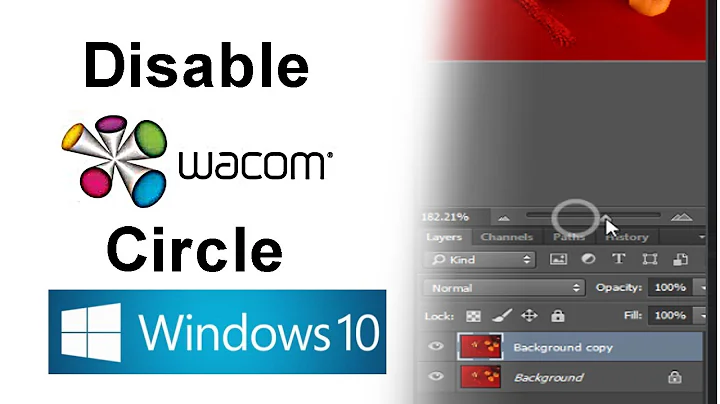 Wacom Circles Disable press and hold Windows 10