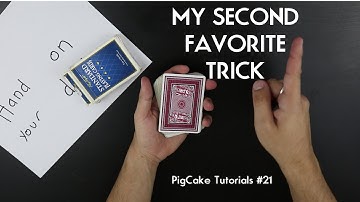 MY GO TO CARD TRICK(we all die at some point) PigCake Tutorials #21