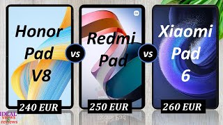 honor pad v8 vs Redmi pad vs Xiaomi pad 6 specs review screenshot 5