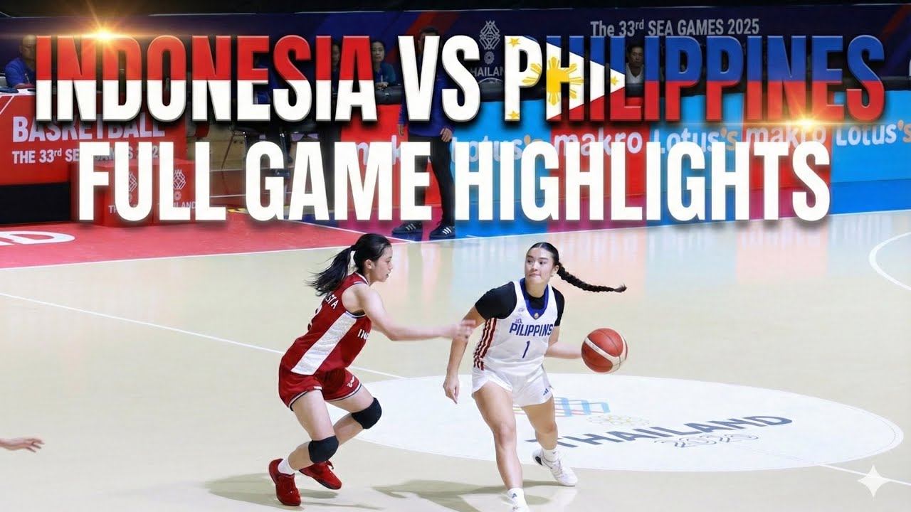 Basket Putri Indonesia vs Filipina | Full Highlights Semi-Finals SEA Games 2025 Thailand