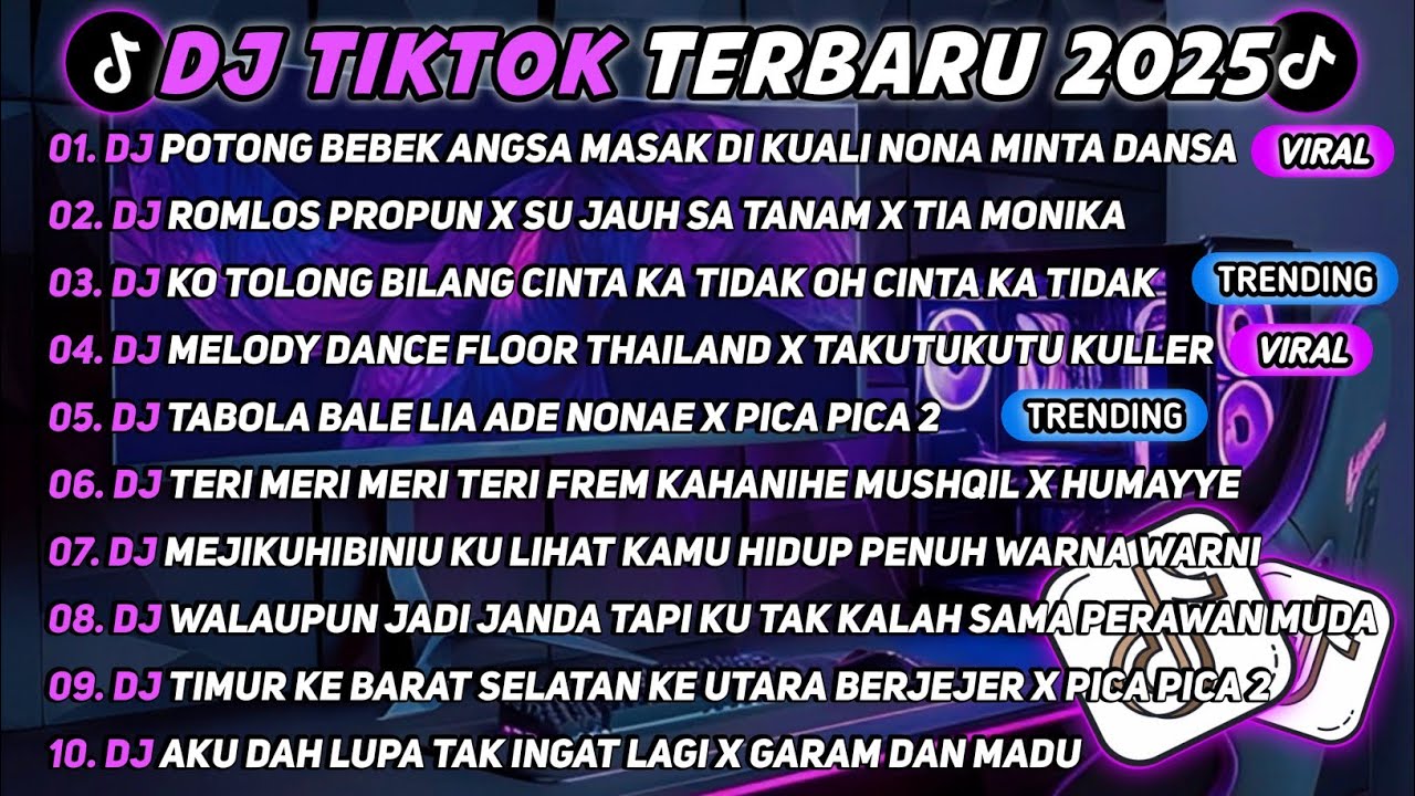 DJ TIKTOK TERBARU 2025🎵DJ POTONG BEBEK ANGSA MASAK DI KUALI NONA MINTA DANSA 4 KALI 🎵
