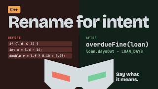 Clean Code in C++: Rename for Intent, Step by Step