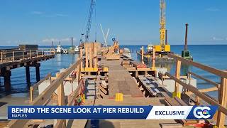 Naples Pier rebuild reaches 40% as tourists recall hurricane shock and devastation