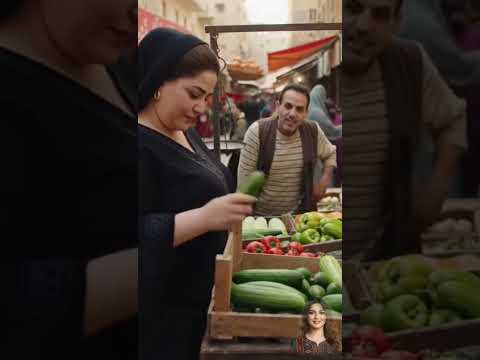 دلع وغنج مدام سمية عند بياع الخيار