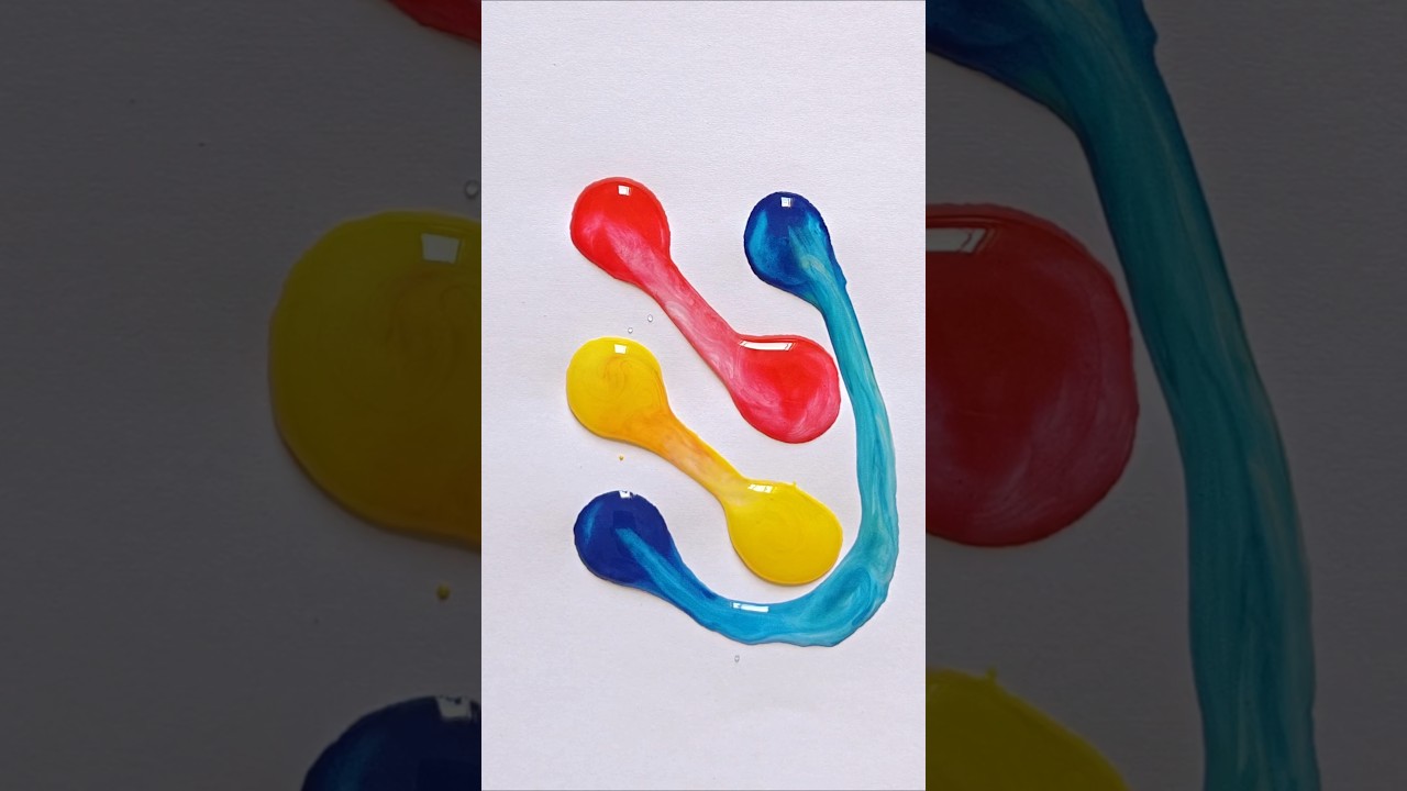 Water drop color mixing 