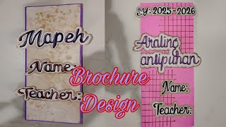 2 BEAUTIFUL BROCHURE DESIGN SCHOOL PROJECT