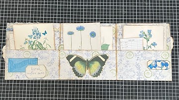 Five pocket ephemera folder from ONE sheet of 12x12 paper!