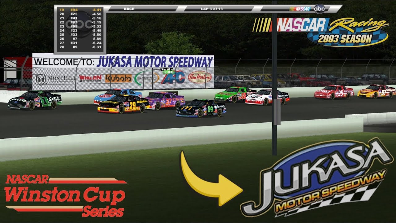 1995 NASCAR Winston Cup Series Racing at Jukasa Motor Speedway!!! (TV View) NASCAR Racing 2003