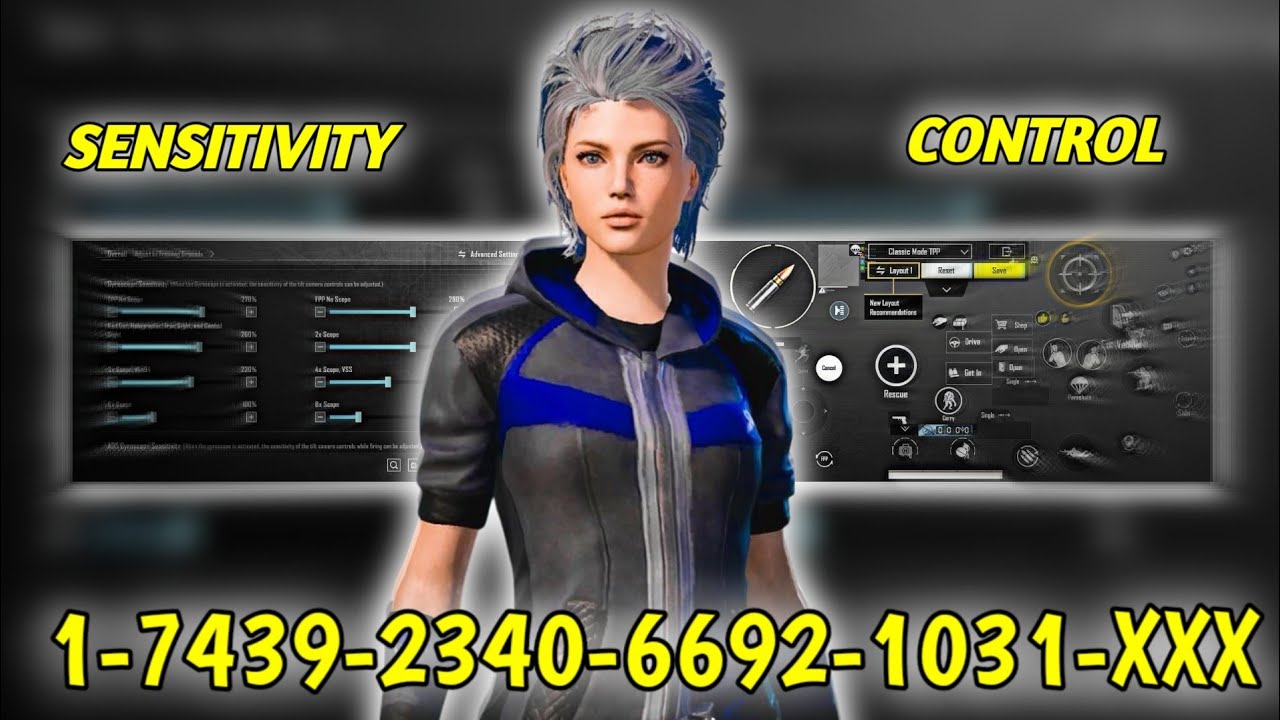 NEW UPDATE 3.7 🔥!! ZERO RECOIL BEST SENSITIVITY CODE + CONTROL SETTINGS PUBG MOBILE/BGMI